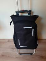 Boodschappen kar, Ophalen, Uitschuifbare handgreep, 30 cm of meer, Zwart