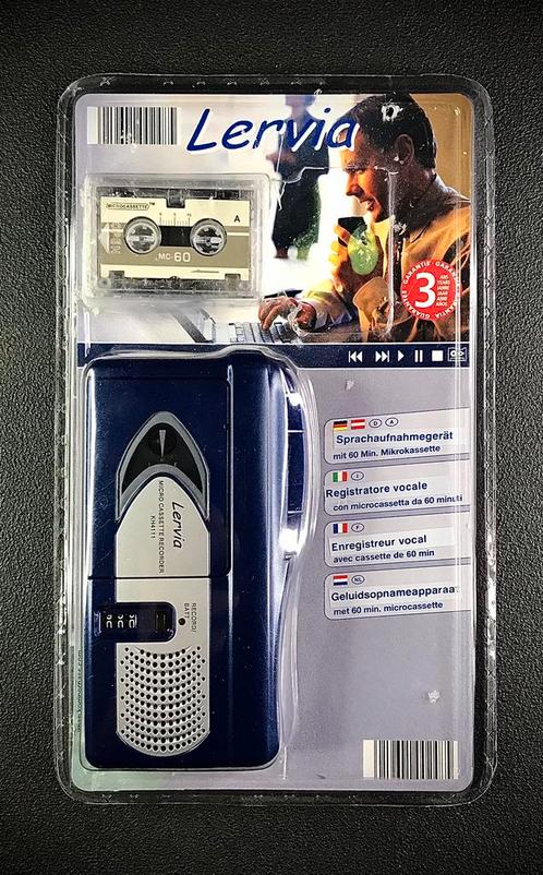 Lervia KH4111 Micro cassette Recorder (sealed), Audio, Tv en Foto, Walkmans, Discmans en Minidiscspelers, Overige typen, Ophalen of Verzenden
