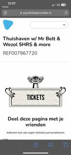 Thuishaven Mr Belt & Wezol 2 tickets, Ophalen of Verzenden, Zo goed als nieuw
