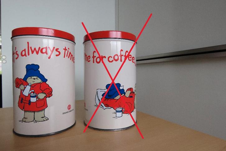 Paddington voorraad bus / blik, Verzamelen, Blikken, Gebruikt, Overige, Douwe Egberts, Ophalen