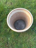 Grote Crème Bloempot, Gebruikt, Rond, Binnen, Minder dan 40 cm