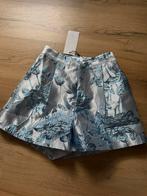 Short flamant rose, twinkels, blauw bloemen zilver S, Ophalen of Verzenden, Zo goed als nieuw, Blauw, Kort