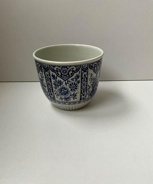 Prachtige Delftsblauwe bloempot - Petrus Ragout Maasstricht, Tuin en Terras, Bloempotten, Zo goed als nieuw, Aardewerk, Binnen