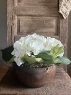 Kunst hortensia in houten bak, Ophalen of Verzenden, Nieuw
