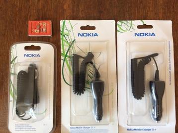 Nokia DC-4 oplaadsnoertjes oplaadkabeltje voor in de auto beschikbaar voor biedingen