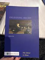 Inleiding Recht - P.B. Cliteur, A. Ellian, Ophalen of Verzenden, Gamma, Nieuw, WO