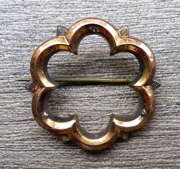 Om 1875-1900 Neo Gotiek Broche Sieraad GOTISCH VENSTER beschikbaar voor biedingen