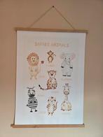 Leuke dierenposter met frame - baby/kinderkamer, Ophalen of Verzenden, Zo goed als nieuw, Wanddecoratie