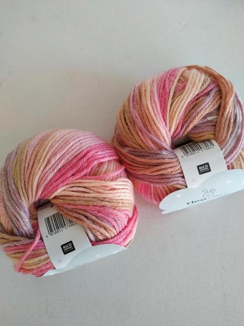 10 bollen Rico baby Dream dk á 50gr kl.12 á 1,95 per stuk, Hobby en Vrije tijd, Breien en Haken, Nieuw, Breien of Haken, Wol of Garen