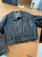 Lederen motorjas motorjack bruin mt L, Heren, Damen Leathers, Jas | leer, Ophalen of Verzenden