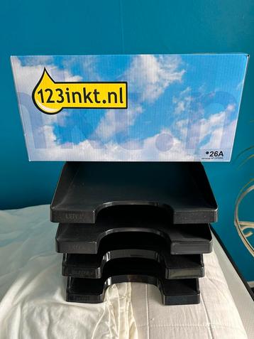 Lasertoner cartridge 26A + 4 brievenbakken beschikbaar voor biedingen