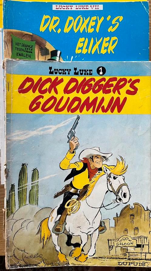 Lucky Luke diverse titels, Boeken, Stripboeken, Gelezen, Meerdere stripboeken, Ophalen of Verzenden
