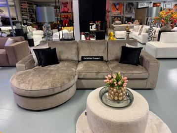 Luxe Teddy Velvet Loungebank Lio 170x295cm Khaki NIEUW Uniek beschikbaar voor biedingen