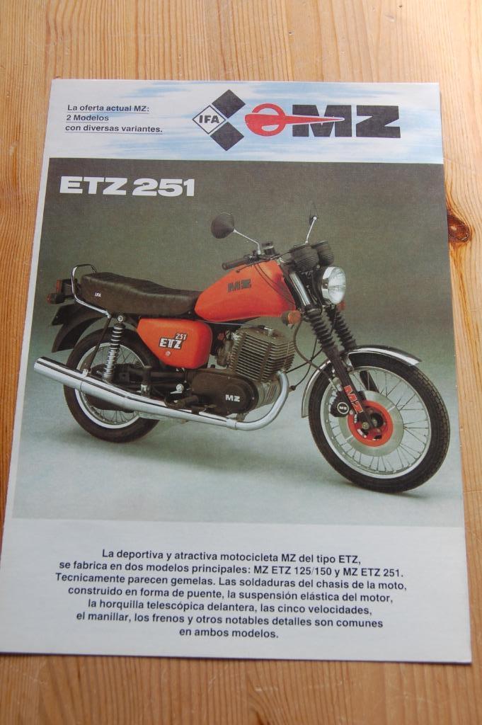 MZ modellen 1989, Motoren, Handleidingen en Instructieboekjes, Overige merken, Ophalen of Verzenden