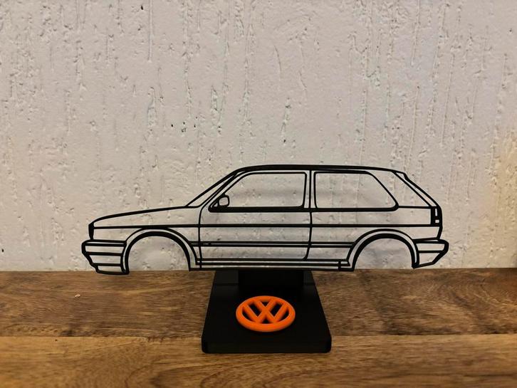 3D Geprinte VW Silhouet Decoratie, Hobby en Vrije tijd, Modelauto's | 1:18, Nieuw, Auto, Overige merken, Ophalen of Verzenden