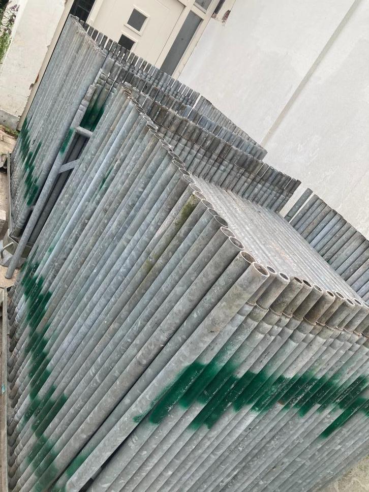 H Jukken steiger compleet, Doe-het-zelf en Verbouw, Steigers, Gebruikt, Gevelsteiger, 5 meter of hoger, Ophalen