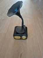 Kleine Retro Speaker - Grammofoon Stijl, Ophalen of Verzenden