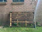 Zwaar ijzeren hekwerk - 100x105cm, Ophalen, Gebruikt, IJzer