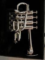 Piccolotrompet Getzen, Eterna 940S, verzilverd, Muziek en Instrumenten, Blaasinstrumenten | Trompetten, Ophalen, Zo goed als nieuw