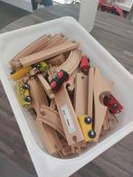 Treinset van Ikea met rails en wagonnetjes., Kinderen en Baby's, Speelgoed | Houten speelgoed, Ophalen, Zo goed als nieuw, Overige typen