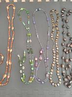 Vintage ketting met (half) edelsteen, Ophalen, Zo goed als nieuw, Steen of Mineraal