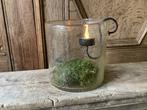 NIEUW PTMD bubbel glazen windlicht met glashaak, Ophalen of Verzenden, Nieuw, Overige materialen, Minder dan 25 cm