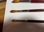 Kolinsky marterharen Da Vinci penselen 4 stuks, Hobby en Vrije tijd, Schilderen, Ophalen of Verzenden, Nieuw, Penseel of Kwast
