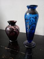 Mid Century Murano&zilver glaskunst vaasjes, Ophalen of Verzenden