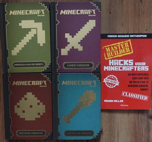 5x Minecraft handboek/hacks - (als) nieuw - koopje, Boeken, Informatica en Computer, Zo goed als nieuw, Overige onderwerpen, Ophalen of Verzenden