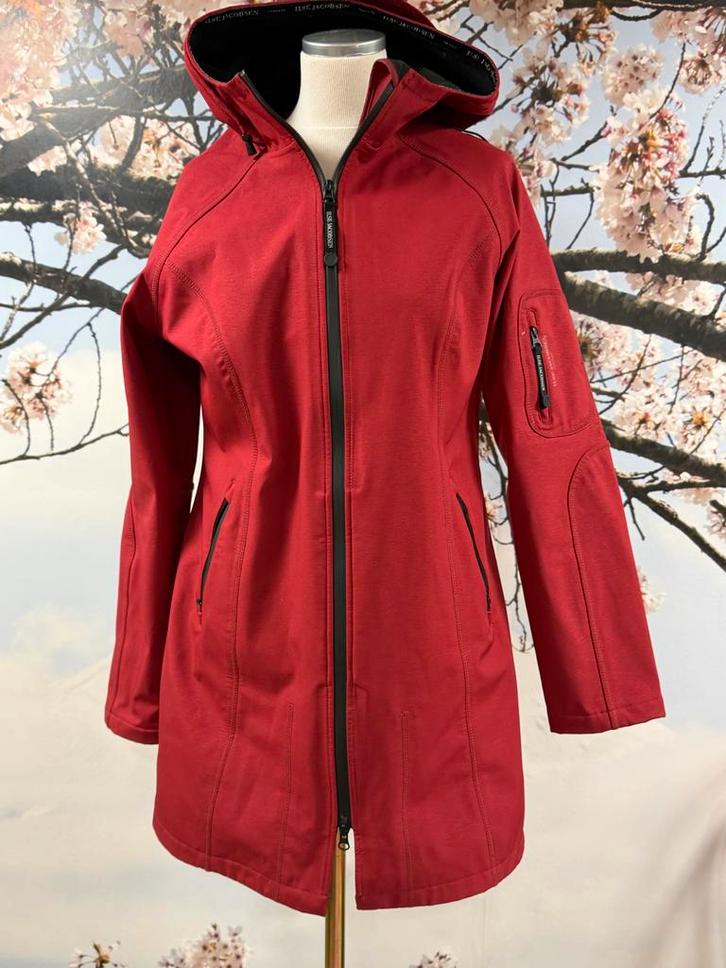 Ilse Jacobsen regenjas - Stijlvol en functioneel, Kleding | Dames, Jassen | Zomer, Zo goed als nieuw, Maat 38/40 (M), Rood, Ophalen of Verzenden