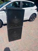2 stuks Skytec SMW15 15 inch subwoofers, Gebruikt, Subwoofer, 120 watt of meer, Ophalen