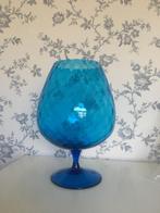 Super groot wijnglas, blauw glas, Ophalen