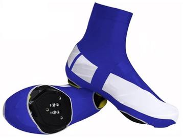 Fietsoverschoenen XL 43 44 blauw wit racefiets overschoenen beschikbaar voor biedingen