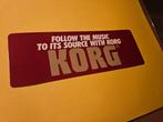 Korg Music sticker, Ophalen of Verzenden, Zo goed als nieuw