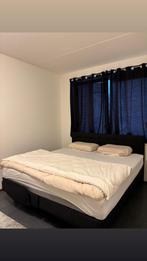Elektrische boxspring met matras & topper 180x200, Huis en Inrichting, Zwart, Tweepersoons, Zo goed als nieuw, 180 cm