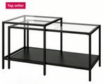 Salon / Bijzettafel VITTSJÖ Ikea , set van 2., Huis en Inrichting, Tafels | Salontafels, Ophalen, Gebruikt, 100 tot 150 cm, 50 tot 100 cm