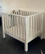 Witte in hoogte verstelbare box, Kinderen en Baby's, Boxen, Ophalen, Gebruikt, Rechthoekig, In hoogte verstelbaar