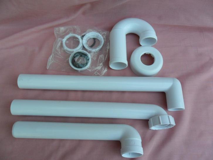 Wastafel aansluitsetjes, Doe-het-zelf en Verbouw, Sanitair, Nieuw, Wastafel, Ophalen