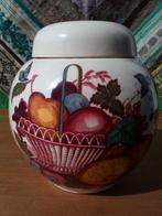 Mooie oude Mason's Fruit Basket gemberpot uit Engeland 13 cm, Ophalen of Verzenden