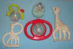 SOPHIE de Giraf BABY speelgoed 5 stuks giraffe, Ophalen of Verzenden, Gebruikt, Rammelaar, Met geluid