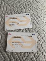 Ns dagkaarten 2 stuks, Tickets en Kaartjes, Trein, Algemeen kaartje