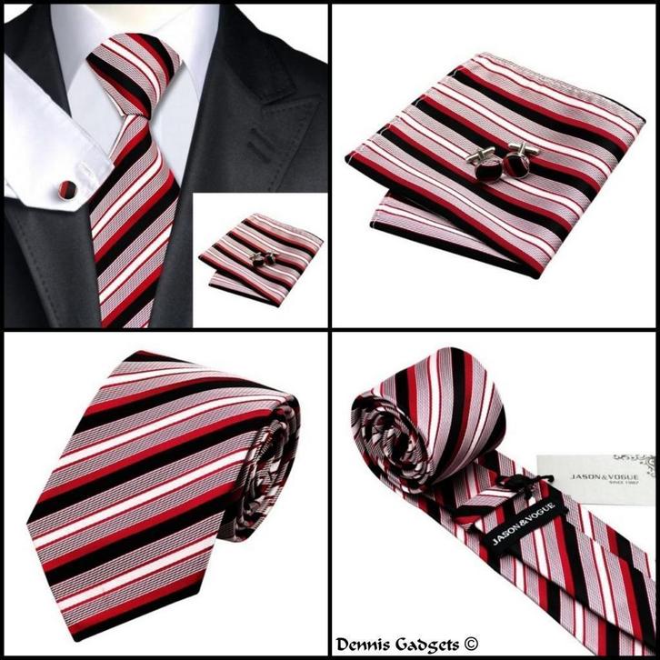 bc596, Kleding | Heren, Stropdassen, Nieuw, Met patroon, Rood, Ophalen of Verzenden