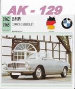 Ak129 autokaart bmw 3200 cs cabriolet ( 1962 - 1965 ), Ophalen of Verzenden, Zo goed als nieuw