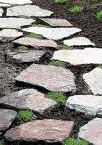 Gezocht flagstones platte stenen stapstenen, Tuin en Terras, Grind, Keien en Split, Ophalen of Verzenden, Gebruikt, Overige materialen