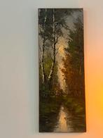 Schilderij G.J. Ernens - 80x30 cm, Antiek en Kunst, Kunst | Schilderijen | Klassiek, Ophalen of Verzenden