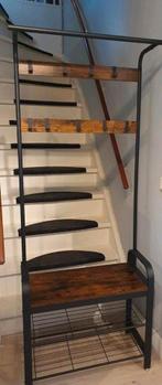 Kapstok met schoenenrek industriële look, Huis en Inrichting, Woonaccessoires | Kapstokken, Onbekend, Zo goed als nieuw, Onbekend