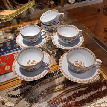 koffie kop en schotels Lotus Rohrstrand Zweden beschikbaar voor biedingen