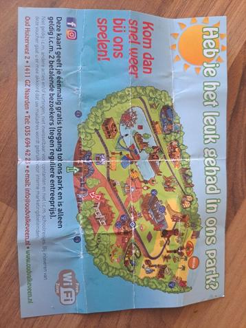 Oud valkeveen pretpark toegangskaart beschikbaar voor biedingen