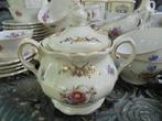 Suikerpot Bavaria R met bloemboeket en gouddecoratie, Antiek en Kunst, Antiek | Servies los, Ophalen of Verzenden