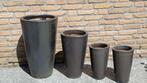 4 buitenpotten - Gratis, Tuin en Terras, Bloempotten, Gebruikt, Tuin, Rond, Aardewerk